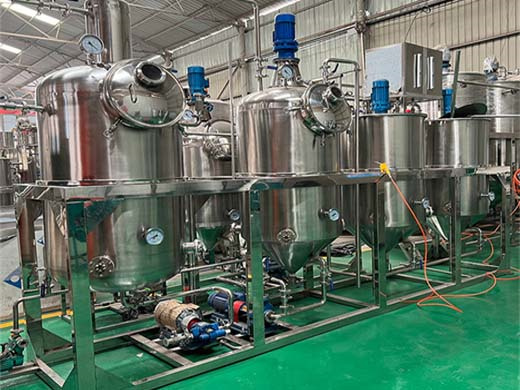 Análisis de los requerimientos energéticos para la producción de aceite vegetal